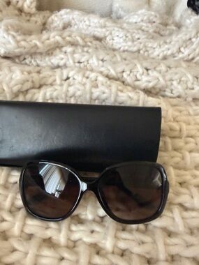 Fendi Black Leather Glasses Case